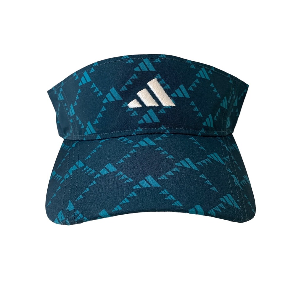 Adidas Monogram Print Arctic Night Fairway Golf Women's Visor Hat IA1282 OSFM